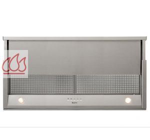 Hotte tiroir inox 90cm avec éclairage LED, commande électronique et moteur intégré NOVY