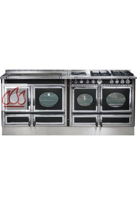 Piano de cuisson, bois, gaz et électrique 200cm Prestige (Ex. Country) avec 3 fours et une plaque de cuisson personnalisable