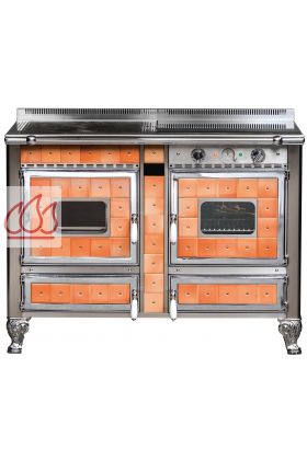 Piano de cuisson, bois, gaz et électrique 120cm  Origine (Ex. Borgo Antico) avec 1 four et une plaque de cuisson personnalisable 