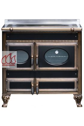 Piano de cuisson, bois, gaz et électrique 120cm prestige (Ex. Country)  avec 1 four et une plaque de cuisson personnalisable ARCHAMBAUD Mon Espace  Cuisson