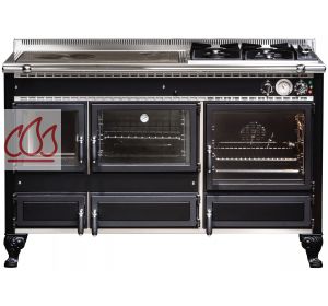 Piano de cuisson, bois, gaz et électrique 140cm "Légende" (Ex. "Rustica) avec 2 fours et une plaque de cuisson personnalisable  ARCHAMBAUD