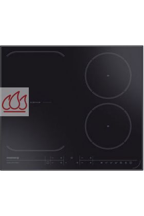 Table de cuisson induction 60cm encastrable noire 4 foyers dont 1 zone E-Space