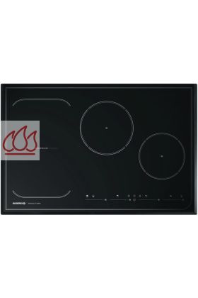 Table de cuisson induction 75cm encastrable noire 4 foyers dont 1 zone e-space 