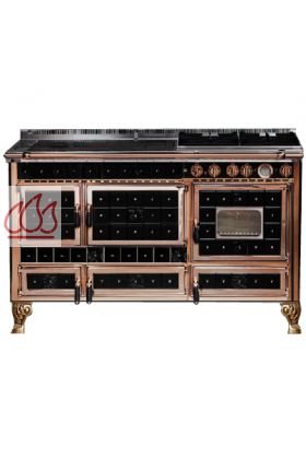 Piano de cuisson, bois, gaz et électrique 140cm Origine (Ex. Borgo Antico)  avec 2 fours et une plaque de cuisson personnalisable