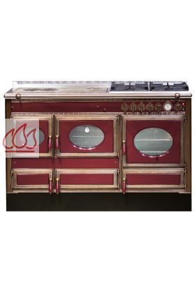 Piano de cuisson, bois, gaz et électrique 140cm Prestige (Ex. Country) avec 2 fours et une plaque de cuisson personnalisable 