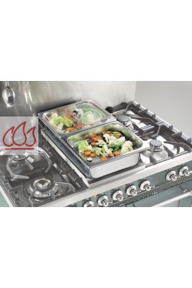 Kit de Bassines inox pour cuisson à la vapeur (cuisinières et pianos de cuisson)