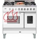 Piano de cuisson 90cm avec 2 fours + table de cuisson personnalisable avec tiroir EC-ILV208