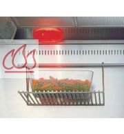 Grille de support des assiettes placée sous la hotte pour maintenir les plats à température ILVE