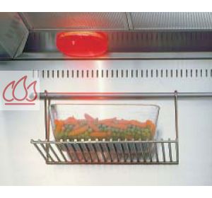 Grille de support des assiettes placée sous la hotte pour maintenir les plats à température ILVE
