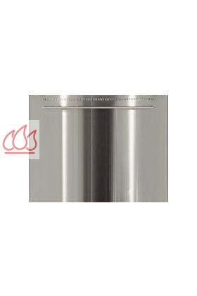 Crédence inox 100cm Majestic avec porte ustensiles