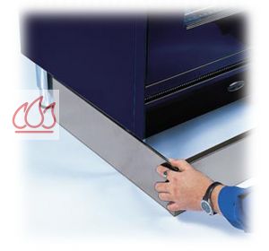 Kit plinthe inox pour cuisinières de 70cm de large et de 12cm de hauteur ILVE