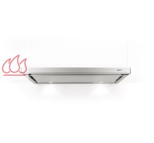 Hotte tiroir inox 60cm avec éclairage LED, commande électronique et 2 moteurs intégrés NOVY