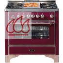 Piano de cuisson 90cm avec 1 four + table de cuisson personnalisable avec tiroir EC-ILV238