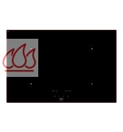 Plaque de cuisson induction encastrable noire 80cm "Induction Comfort" 4 foyers + fonction InTouch NOVY