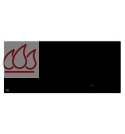 Plaque de cuisson induction encastrable noire 91cm "Induction Pro" 4 foyers en ligne dont 1 flexi-zone + fonction InTouch NOVY