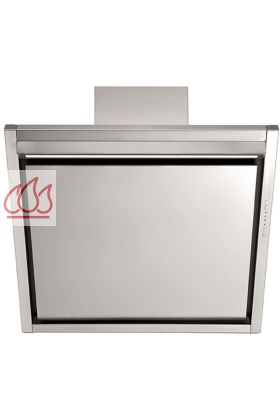 Hotte décorative murale inox 90cm "Headline" évacuation extérieure avec éclairage LED sans moteur