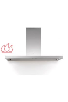 Hotte îlot central inox 90cm Flatline avec éclairage LED sans moteur