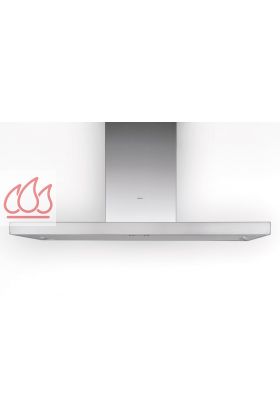 Hotte îlot central inox 120cm Flatline avec éclairage LED sans moteur