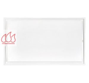 Hotte de plafond blanche 90cm "Pureline" sans éclairage et moteur dissociable orientable NOVY