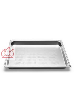 Bac de cuisson en acier inox perforé