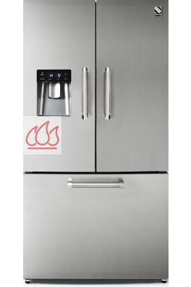 Combiné froid multi-portes 90cm Genesi 536L pose libre 