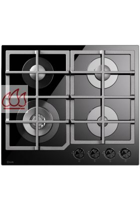 Plaque de cuisson encastrable en verre trempé 60cm Professional Plus 4 foyers gaz  