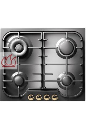 Plaque de cuisson encastrable inox 60cm Nostalgie 4 foyers gaz