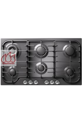 Plaque de cuisson encastrable inox 90cm Nostalgie 6 foyers gaz