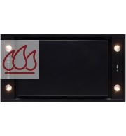 Groupe encastrable noir 60cm "Pureline" avec éclairage LED et moteur intégré orientable (dissociable en option) NOVY