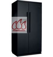 Réfrigérateur Américain 90cm "Enfasi All Black" 603L pose libre STEEL CUCINE
