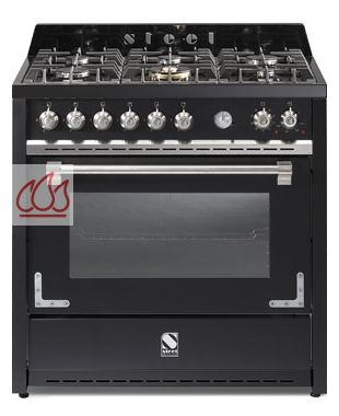 Piano de cuisson "Oxford" 90cm avec 1 four électrique multifonction et une table de cuisson personnalisable. STEEL