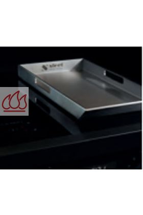 Plaque teppanyaki inox pour feux gaz et induction pour lignes Genesi Ascot Enfasi et Oxford