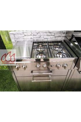 Kit 3 couvercles en acier pour zones de cuisson pour lignes Genesi et Ascot 