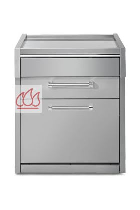 Module de cuisine plan de travail inox Genesi Outdoor 70cm avec 3 tiroirs (dont 1 push-pull)