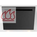 Hotte décorative murale verre Full black 75cm 