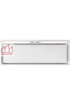 Groupe encastrable verre blanc 90cm Crystal avec éclairage bandeau LED et moteur intégré