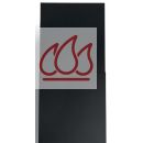 Prolongateur de cheminée pour hottes murales "Vision Full black" (Pour hauteur de hotte max. 1,39m) EC-NOV1510