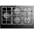 Plaque de cuisson encastrable en verre trempé 75cm 