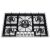 Plaque de cuisson encastrable inox 70cm "Professional Plus" 5 foyers gaz