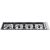 Plaque de cuisson encastrable inox 120cm "Professional Plus" 4 foyers gaz