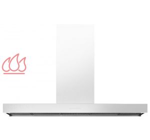 Hotte décorative murale 120cm "Pro Line" avec éclairage LED ajustable en hauteur ILVE