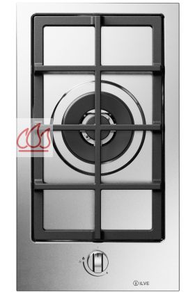 Domino encastrable inox 30cm Pro Line 1 foyer gaz