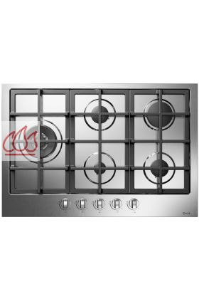 Plaque de cuisson encastrable inox 75cm Pro Line 5 foyers gaz