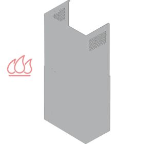 Rallonge de cheminée inox hauteur 98cm pour la hotte EC-AIR426 AIRLUX