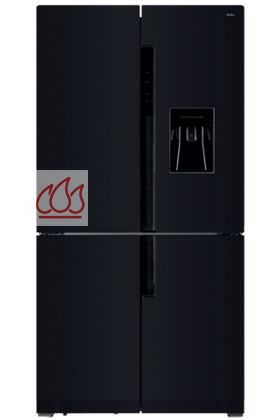 Combiné réfrigérateur congélateur multi-portes noir 560L