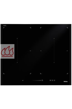 Plaque de cuisson induction 59cm encastrable noire 4 foyers