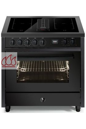 Piano de cuisson Enfasi Mistral 90cm avec 1 four électrique multifonction, une table de cuisson induction et une hotte aspirante