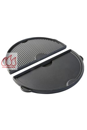 Demi plancha en fonte réversible Big Green Egg pour XLarge et 2XL