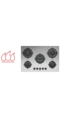 Table de cuisson Mood 75cm 4 gaz + double couronne - Inox Massif