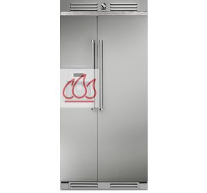 Réfrigérateur Américain "Genesi" de 603L pose libre STEEL